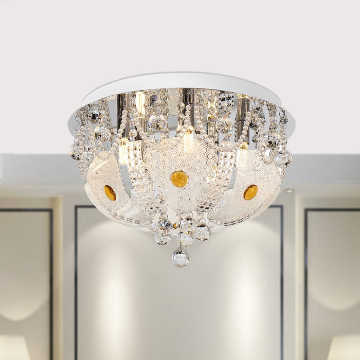 Buy Flush Mount Lights Australia Elanza 5 Light 400mm Flush Mount White - ELANZA CTC40-WH