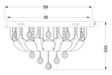 Buy Flush Mount Lights Australia Elanza 10 Light 600mm Flush Mount White - ELANZA CTC60-WH