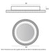 Buy LED Oyster Lights Australia ELIE LED Oyster Light W400mm Chrome 3CCT - ELIE OY40-CH3C