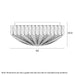 Buy LED Oyster Lights Australia ELSEE LED Oyster Light W400mm Clear 3CCT - ELSEE OY40-CL3C