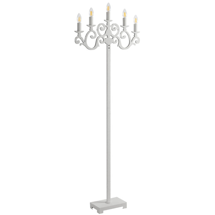 Emporia Floor 5 Lamps White - EMPORIA FL-WH