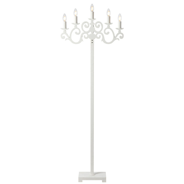 Emporia Floor 5 Lamps White - EMPORIA FL-WH