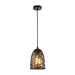 Buy Pendant Lights Australia Interior Iron Cage Ellipse Shape 1 Light Pendant Black - ESCAMA1