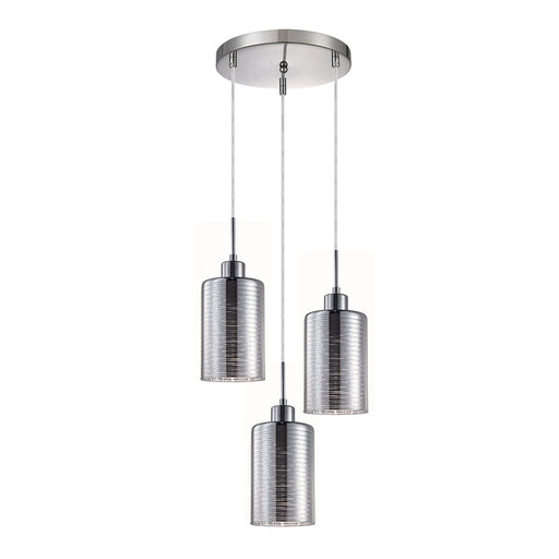 Buy Cluster Pendants Australia Interior Iron & Chrome Glass 3 Light Cluster Pendant - ESPEJO1X3R