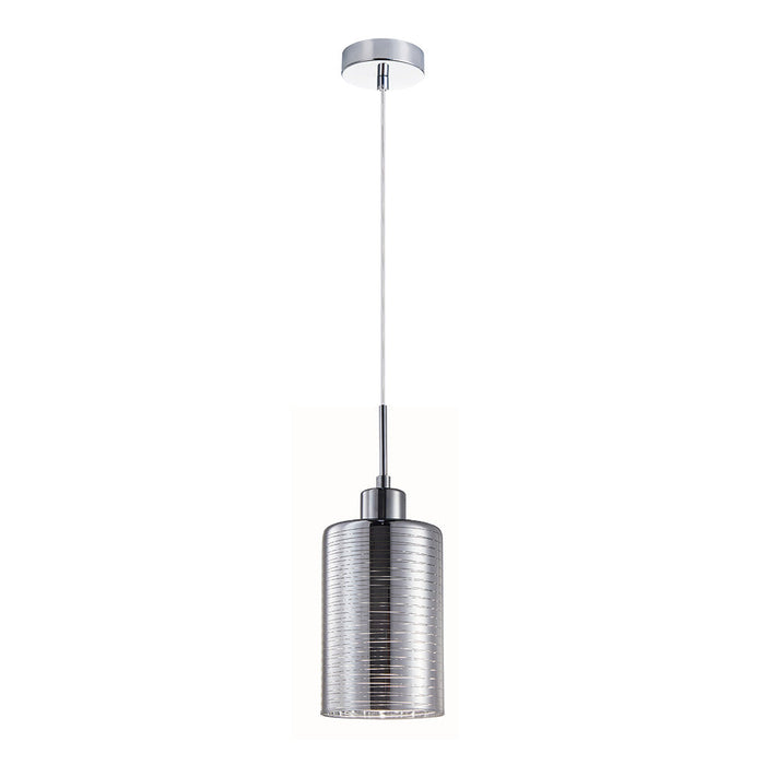 Buy Pendant Lights Australia Interior Iron & Chrome Glass 1 Light Pendant - ESPEJO1