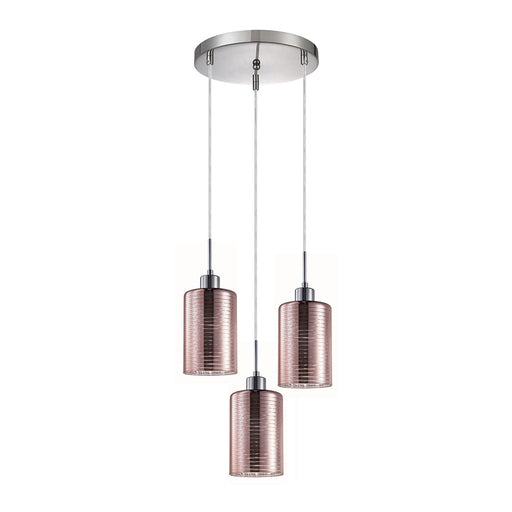 Buy Cluster Pendants Australia Interior Iron & Rose Gold Glass 3 Light Cluster Pendant - ESPEJO2X3R