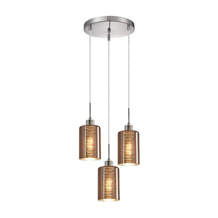 Buy Cluster Pendants Australia Interior Iron & Rose Gold Glass 3 Light Cluster Pendant - ESPEJO2X3R