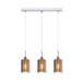 Buy Island Pendant Lights Australia Interior Iron & Rose Gold Glass 3 Light Island Pendant - ESPEJO2X3S