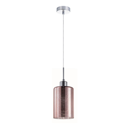 Buy Pendant Lights Australia Interior Iron & Rose Gold Glass 1 Light Pendant - ESPEJO2