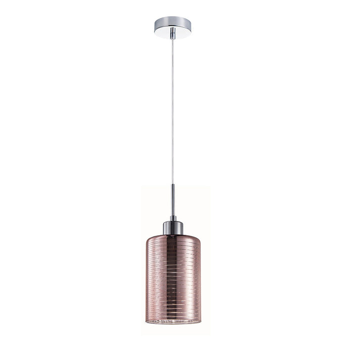 Buy Pendant Lights Australia Interior Iron & Rose Gold Glass 1 Light Pendant - ESPEJO2