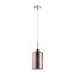 Buy Pendant Lights Australia Interior Iron & Rose Gold Glass With Dotted Effect 1 Light Pendant - ESPEJO4