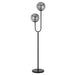 Buy Floor Lamps Australia Eterna 2 Light Floor Lamp Black & Smoke - ETERNA FL2-BKSM