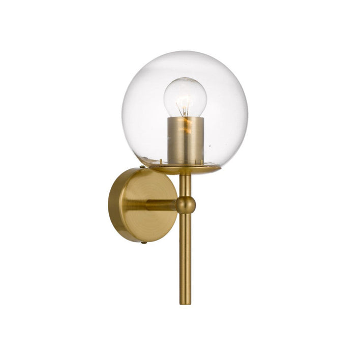 Buy Wall Sconce Australia Eterna 1 Light Wall Light Antique Gold & Clear - ETERNA WB1-AGCL