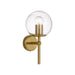 Buy Wall Sconce Australia Eterna 1 Light Wall Light Antique Gold & Clear - ETERNA WB1-AGCL