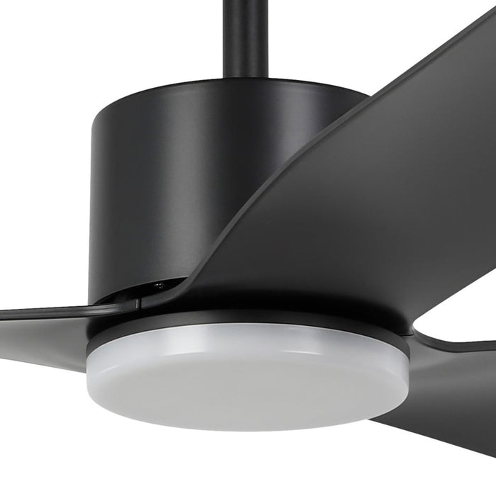Buy DC Ceiling Fans With Light Australia ILUKA DC Ceiling Fan 52" Matt Black With LED - 20537802