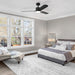 Buy DC Ceiling Fans With Light Australia ILUKA DC Ceiling Fan 52" Matt Black With LED - 20537802