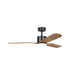 Buy DC Ceiling Fans With Light Australia ILUKA DC Ceiling Fan 60" Black & Wood With LED - 20538115