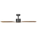 Buy DC Ceiling Fans With Light Australia ILUKA DC Ceiling Fan 52" Black & Wood With LED - 20537815