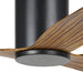 Buy DC Ceiling Fans Australia ILUKA Hugger DC Ceiling Fan 60" Black & Wood - 20538415