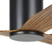 Buy DC Ceiling Fans Australia ILUKA Hugger DC Ceiling Fan 52" Black & Wood - 20538215