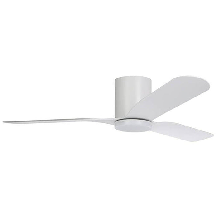 Buy DC Ceiling Fans With Light Australia ILUKA Hugger DC Ceiling Fan 60" Matt White With LED - 20538501