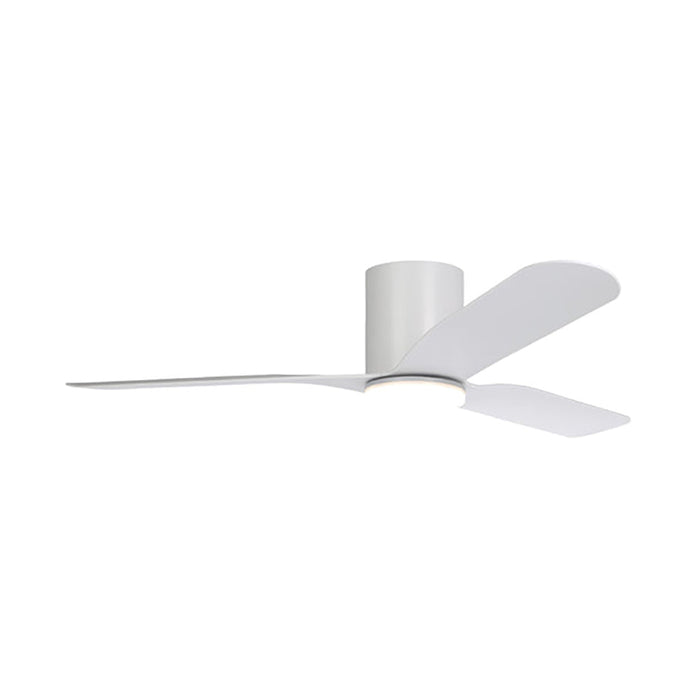 Buy DC Ceiling Fans With Light Australia ILUKA Hugger DC Ceiling Fan 60" Matt White With LED - 20538501