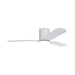 Buy DC Ceiling Fans With Light Australia ILUKA Hugger DC Ceiling Fan 60" Matt White With LED - 20538501