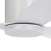 Buy DC Ceiling Fans With Light Australia ILUKA Hugger DC Ceiling Fan 60" Matt White With LED - 20538501