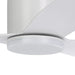 Buy DC Ceiling Fans With Light Australia ILUKA Hugger DC Ceiling Fan 52" Matt White With LED - 20538301