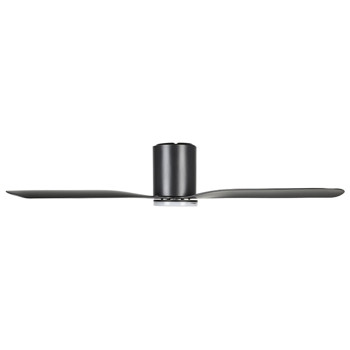 Buy DC Ceiling Fans With Light Australia ILUKA Hugger DC Ceiling Fan 60" Matt Black With LED - 20538502