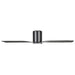 Buy DC Ceiling Fans With Light Australia ILUKA Hugger DC Ceiling Fan 52" Matt Black With LED - 20538302