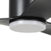 Buy DC Ceiling Fans With Light Australia ILUKA Hugger DC Ceiling Fan 52" Matt Black With LED - 20538302
