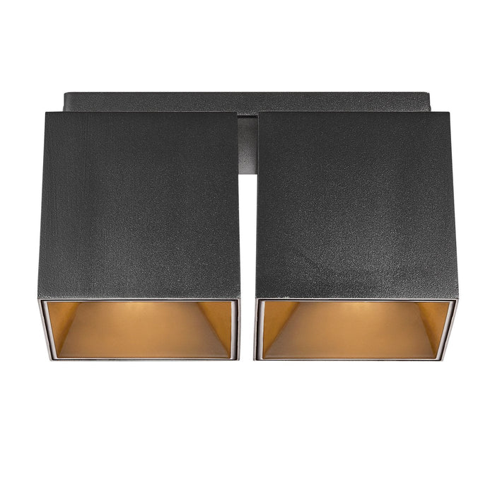 Ethan 2 Light Spot Surface Downlight Light Matt Black - 2110410103