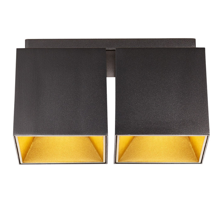 Ethan 2 Light Spot Surface Downlight Light Matt Black - 2110410103