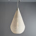 Buy Pendant Lights Australia Europa Large 1 Light Perforated Teardrop Pendant White - ZAF11099