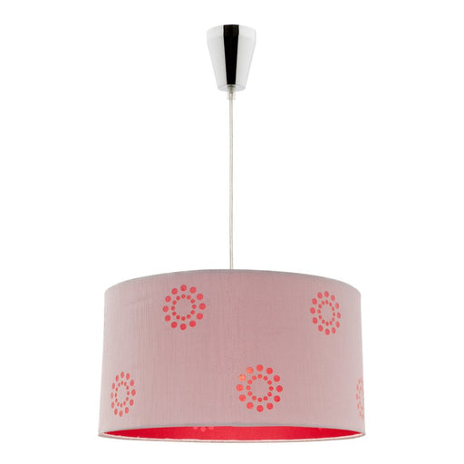 Buy Pendant Lights Australia Fabian 1 Light DIY Pendant Light Silver/Red - FAB1PSLRE