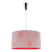 Buy Pendant Lights Australia Fabian 1 Light DIY Pendant Light Silver/Red - FAB1PSLRE