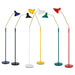 Buy Floor Lamps Australia Farbon 1 Light Floor Lamp Red/ Brass Matt Metal - FARBON FL-RD