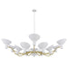 Buy Pendant Lights Australia Farbon 12 Lights Pendant White/ Brass Matt Metal - FARBON PE12-WH