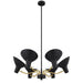 Buy Pendant Lights Australia Farbon 6 Lights Pendant Black/Brass Matt Metal - FARBON PE6-BK
