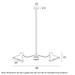Buy Pendant Lights Australia Farbon 6 Lights Pendant Black/Brass Matt Metal - FARBON PE6-BK