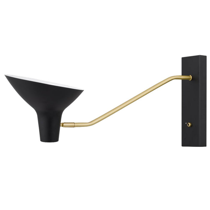 Buy Bedside Reading Lights Australia Farbon Long Wall Lights Black Metal - FARBON WBL-BK