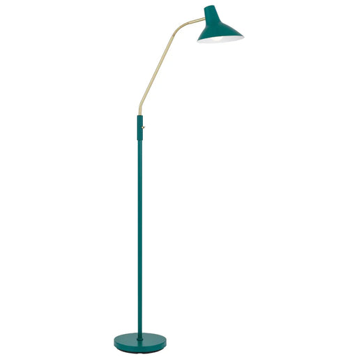 Buy Floor Lamps Australia Farbon 1 Light Floor Lamp Green/ Brass Matt Metal - FARBON FL-GN