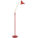 Buy Floor Lamps Australia Farbon 1 Light Floor Lamp Red/ Brass Matt Metal - FARBON FL-RD