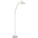 Buy Floor Lamps Australia Farbon 1 Light Floor Lamp White/ Brass Matt Metal - FARBON FL-WH