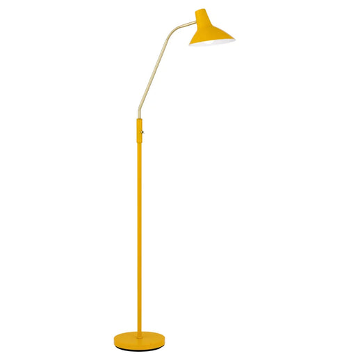 Buy Floor Lamps Australia Farbon 1 Light Floor Lamp Yellow/ Brass Matt Metal - FARBON FL-YEL
