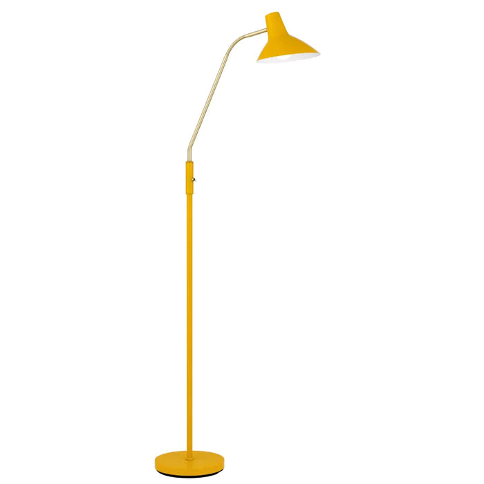 Buy Floor Lamps Australia Farbon 1 Light Floor Lamp Yellow/ Brass Matt Metal - FARBON FL-YEL