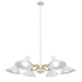Buy Pendant Lights Australia Farbon 6 Lights Pendant White/Brass Matt Metal - FARBON PE6-WH