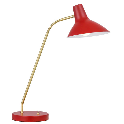 Buy Desk Lamps Australia Farbon 1 Table Lamp Red Metal - FARBON TL-RD