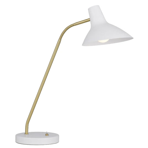 Buy Desk Lamps Australia Farbon 1 Table Lamp White Metal - FARBON TL-WH